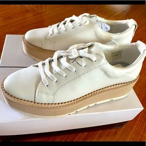 DV by Dolce vita Toyah sneaker in white w platform heel